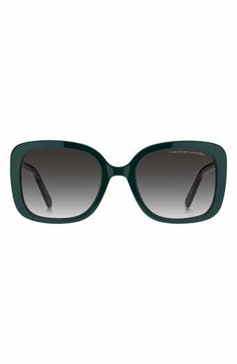 ● MARC JACOBS ● サングラス Dark Green / Grey Gradient 57mm Marc Jacobs 57mm Gradient Square Sunglasses | Nordstromrack