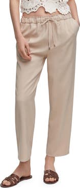 MANGO Flowy Straight Leg Pants