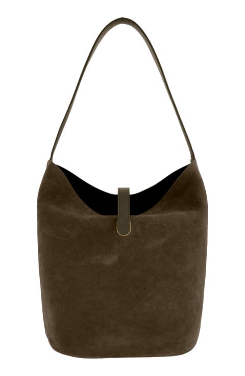Eris Medium Leather Bucket Bag