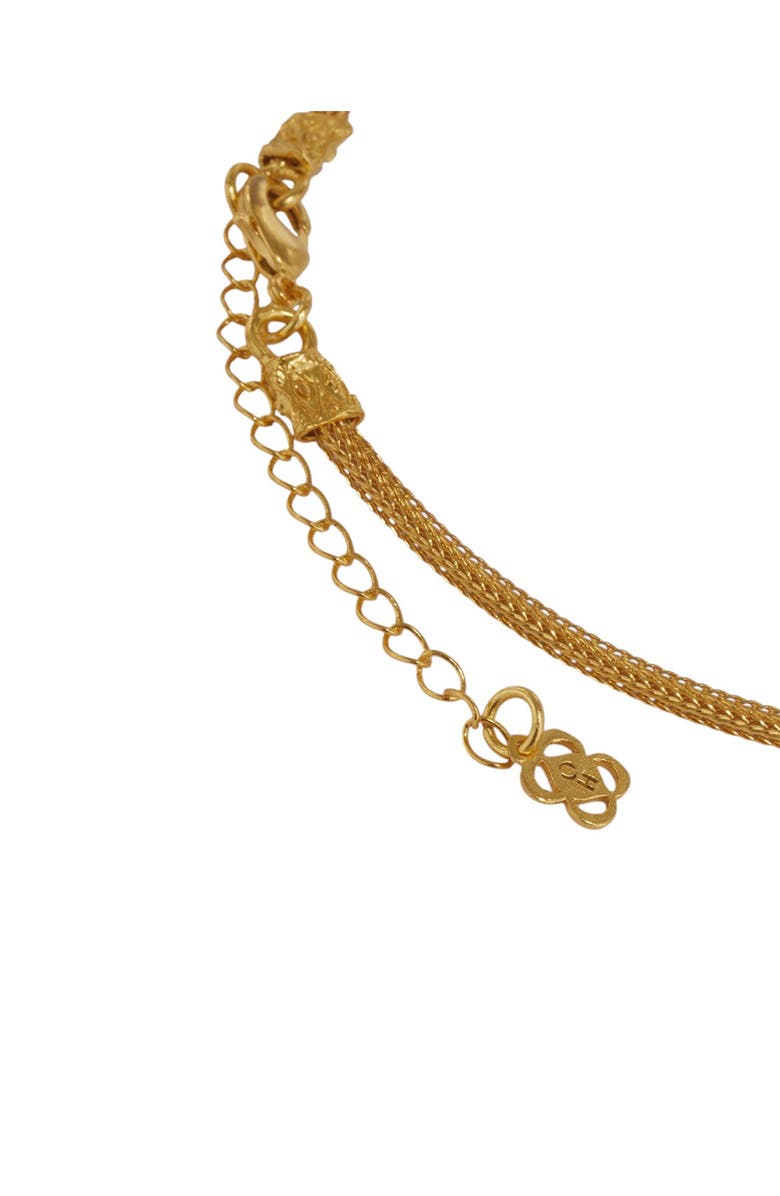 Ottoman Hands Daphne Turquoise Chain Necklace, Alternate, color, Gold