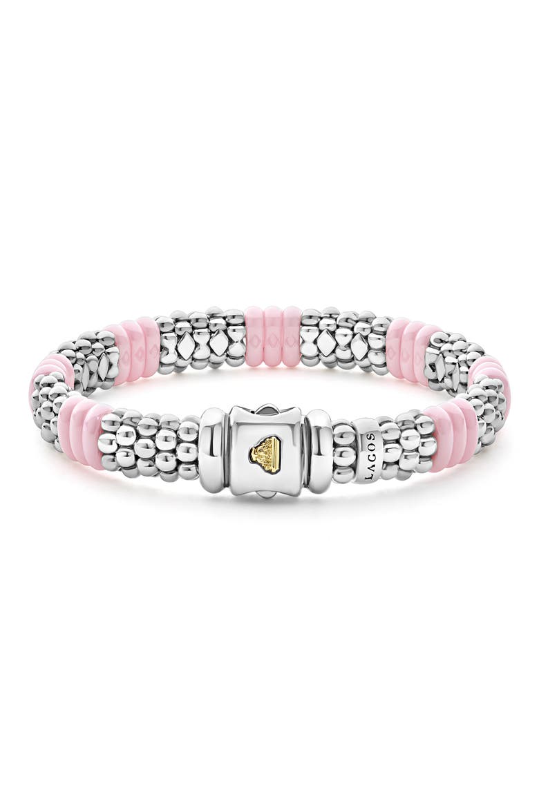 Pink Caviar Ceramic Station Bracelet (Nordstrom Exclusive), Alternate, color, PINK