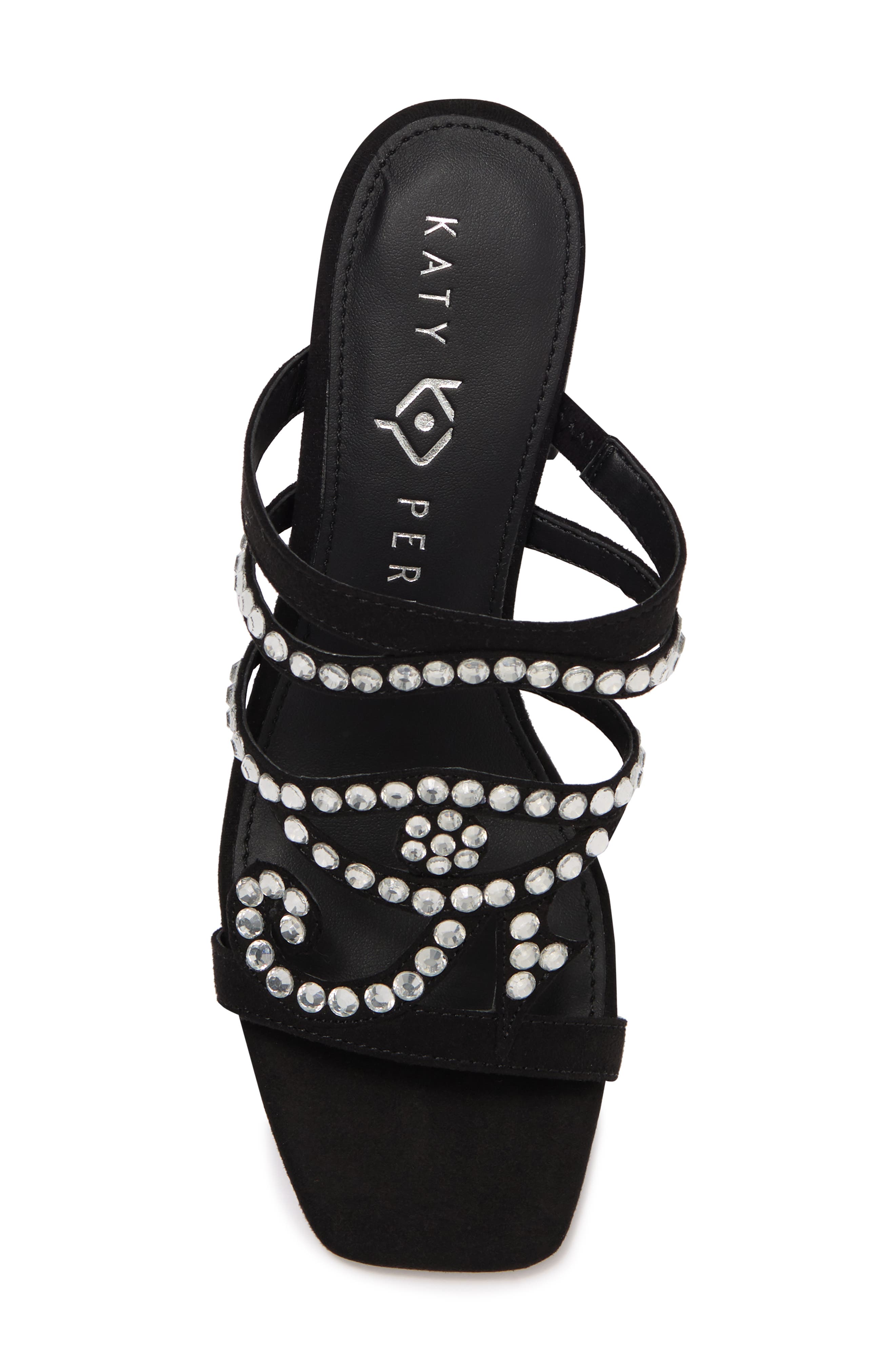 Katy Perry The Layla Microsuede Crystal Embellished Sandal (Women ...