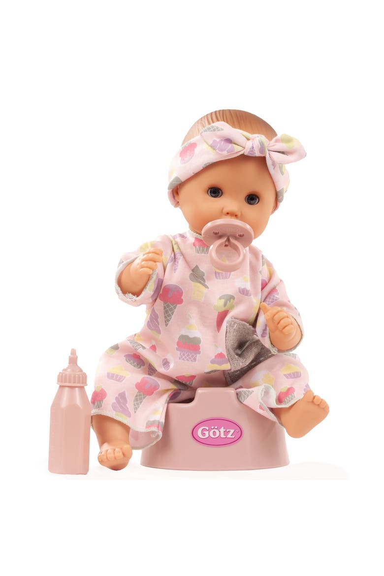 Sleepy Aquini Popsicle - 13" Drink & Wet Bath Baby Girl Doll with Potty, Main, color, Pink