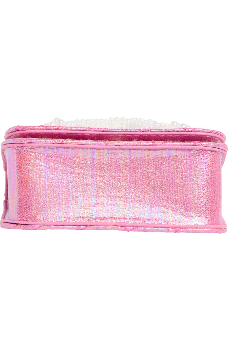 Piper & Jax Kids' Faux Pearl Bow Quilted Handbag, Alternate, color, Pink
