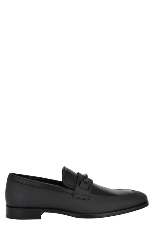 Guess Haines Penny Loafer In Blk02 - Black Multi