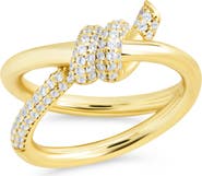 Sterling Forever Irene Twist Ring