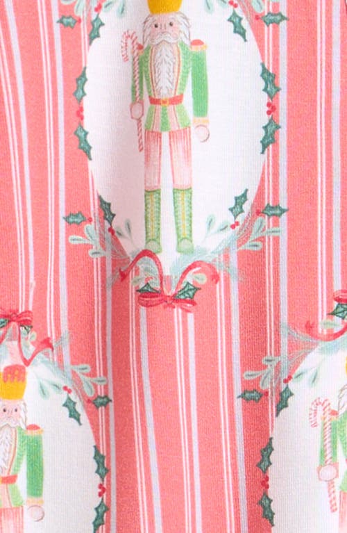 Posh Peanut Nutcracker Zip Footie In Pink