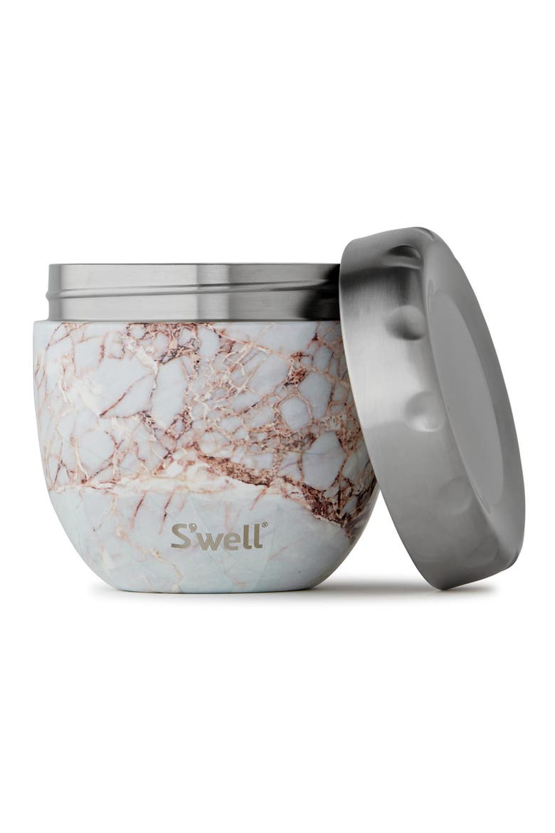 Eats™ 16-Ounce Stainless Steel Bowl & Lid, Alternate, color, CALACATTA GOLD