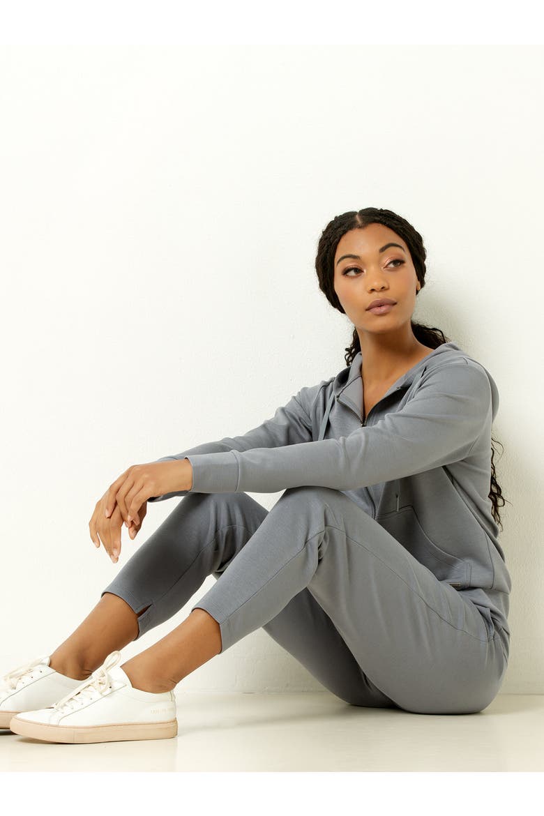 Ultra Soft Full Zip Hoodie, Alternate, color, Winter White