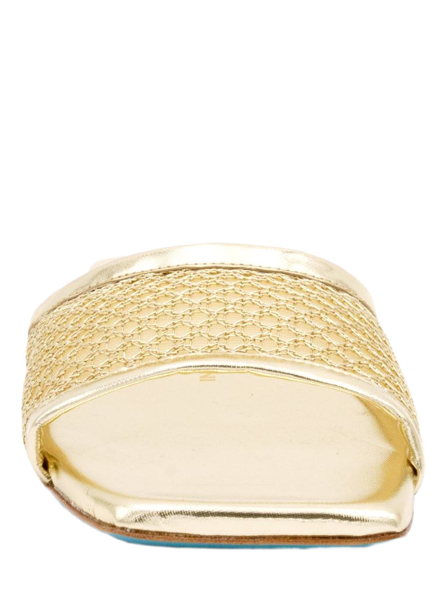 Valentina Rangoni Calliope Slide Sandals, Alternate, color, Gold