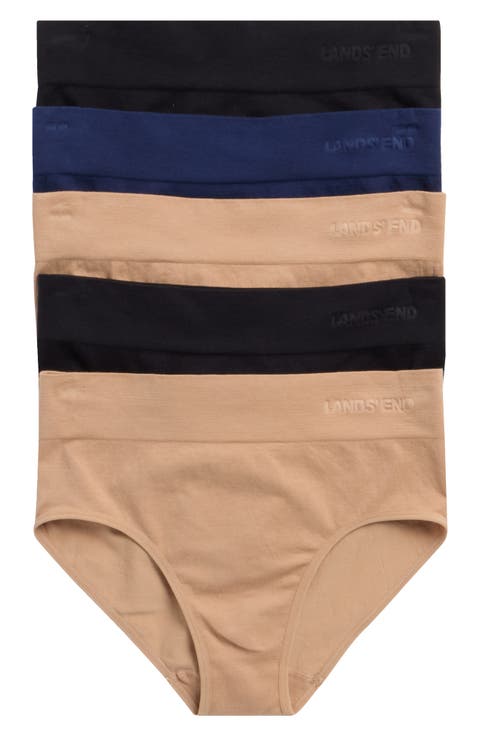 5-Pack Cotton Comfort Seamless Hipster Briefs