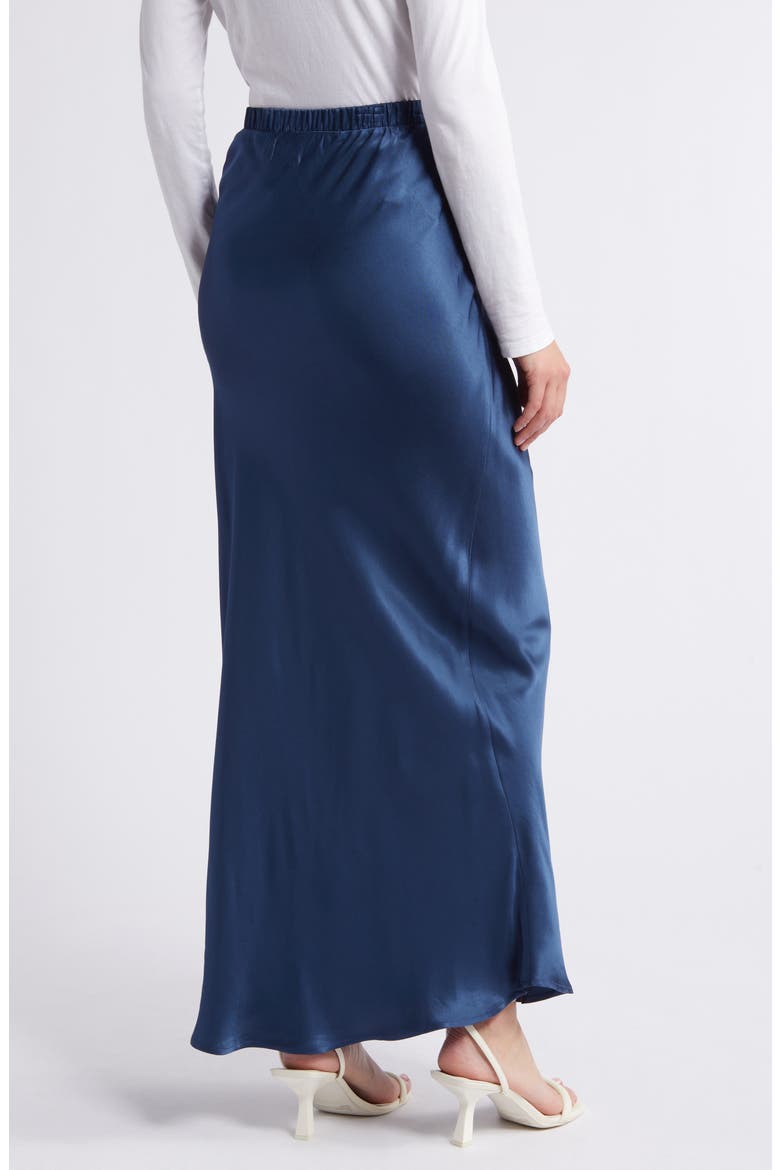 Gaia Bias Cut Maxi Skirt, Alternate, color, DEEP SPACE