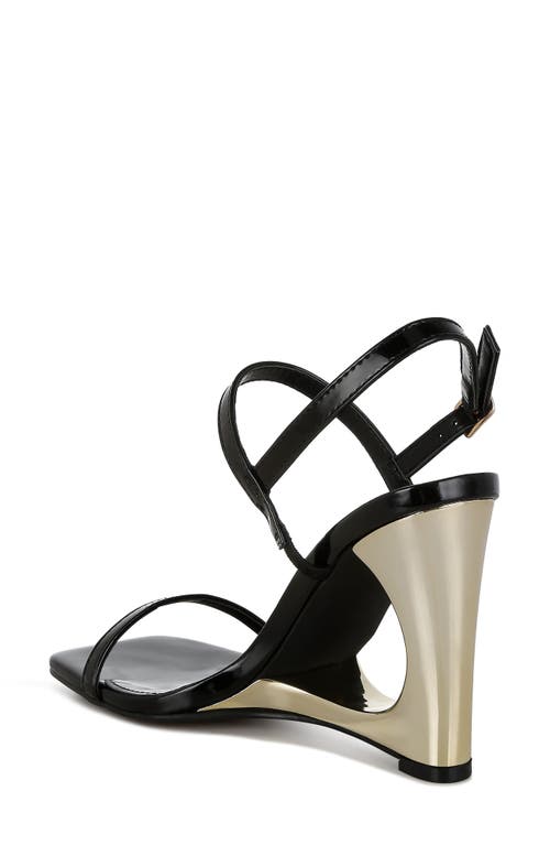 London Rag Ladra Wedge Sandal In Black