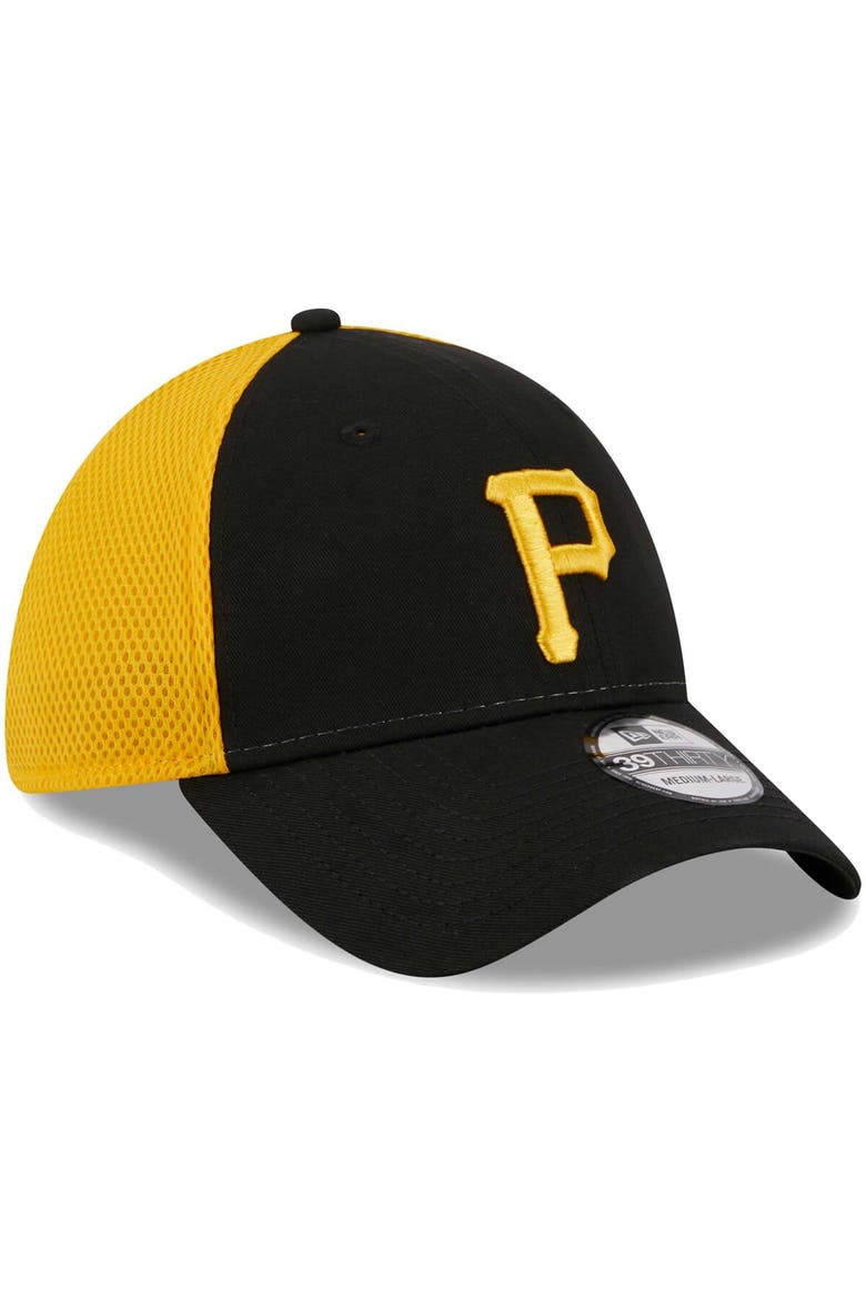 Men's New Era Black Pittsburgh Pirates Team Neo 39THIRTY Flex Hat, Alternate, color, Black