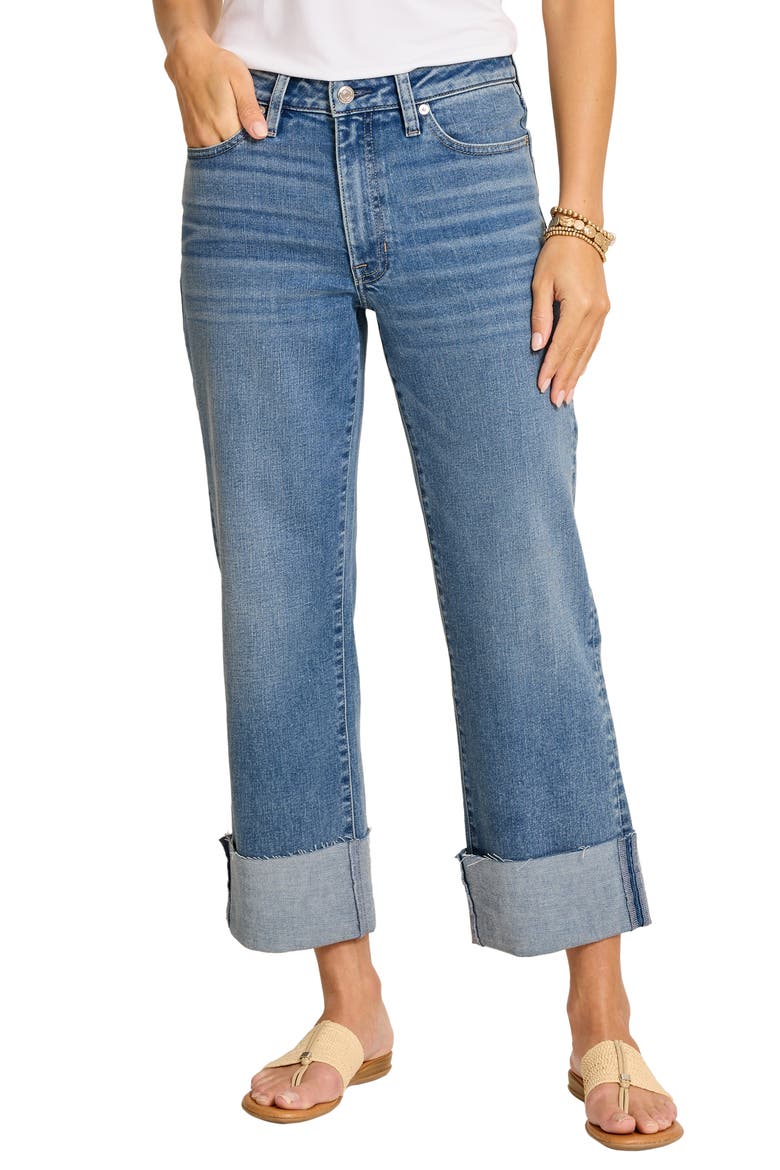 Cuffed Relaxed Crop Straight Leg Jeans, Main, color, COSTA NOVA WASH