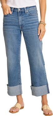 Tommy Bahama Cuffed Relaxed Crop Straight Leg Jeans