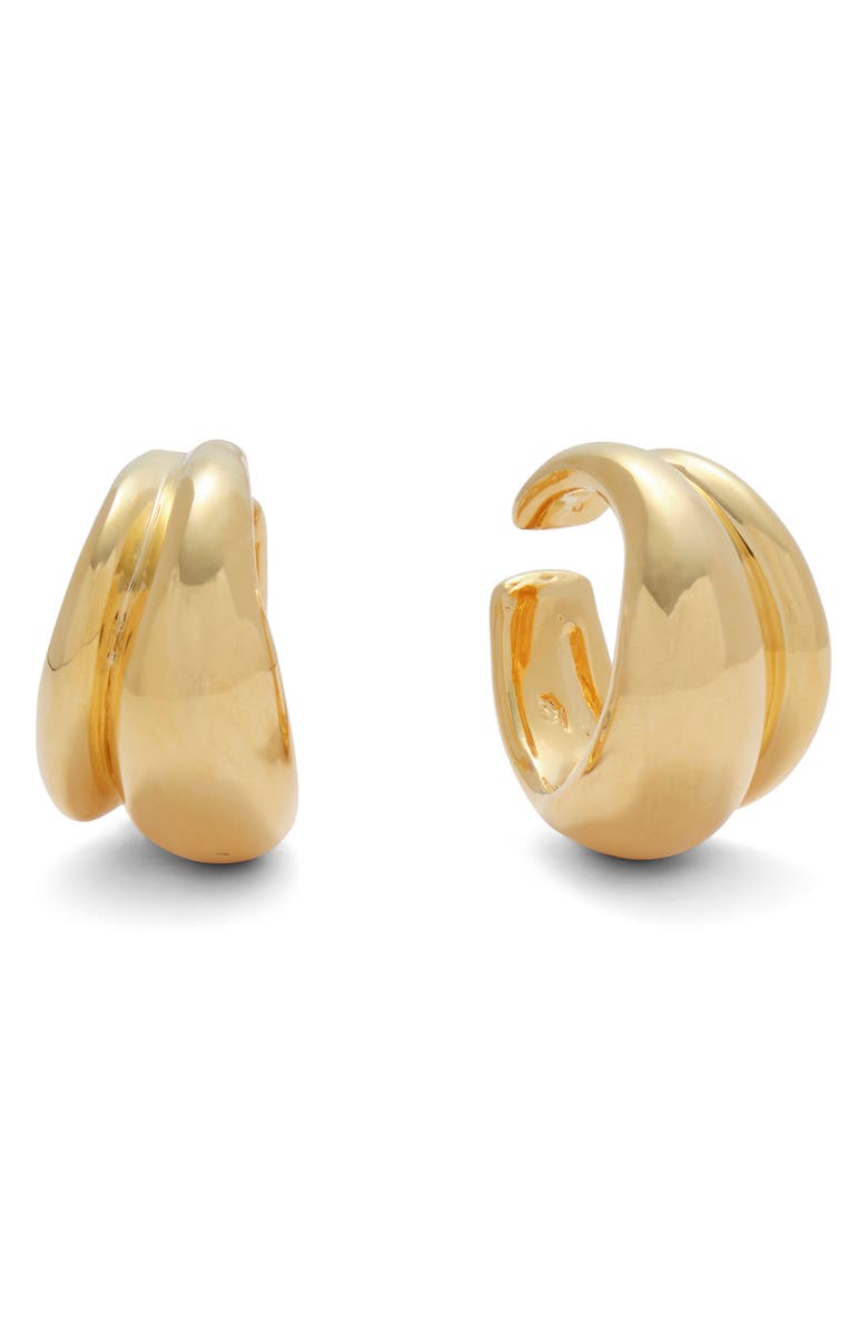 Lady Grey Double Bubble Ear Cuffs, Main, color, Gold