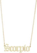 THE SIS KISS Zodiac Pendant Necklace