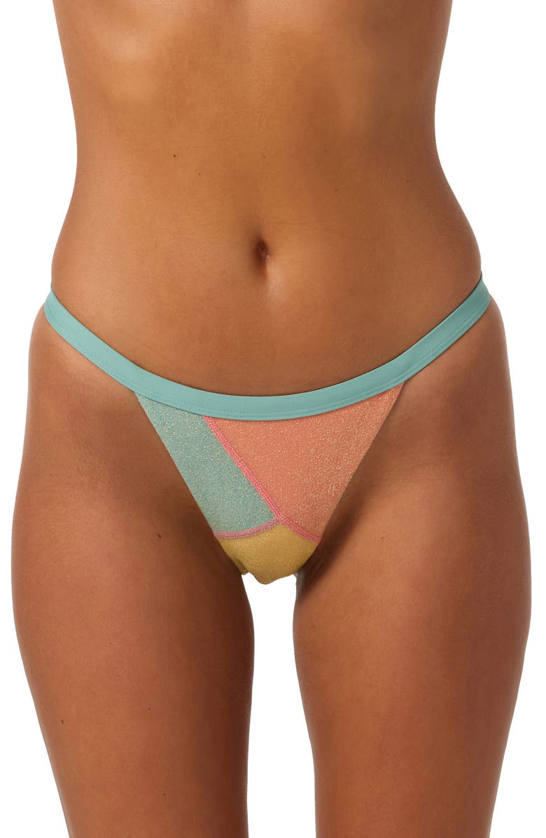O'Neill Mirage Colorblock Queens Bikini Bottoms, Main, color, 