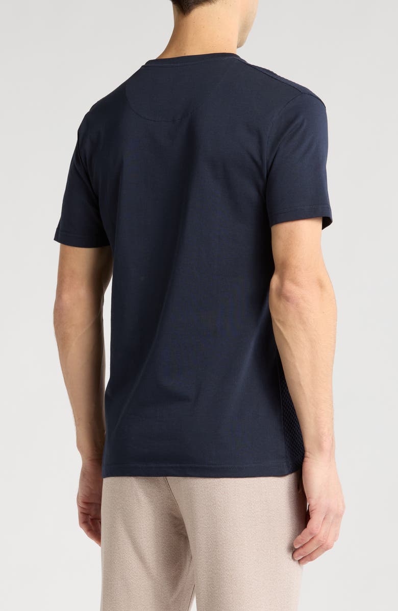 DENIM AND FLOWER Textured Crewneck T-Shirt, Alternate, color,