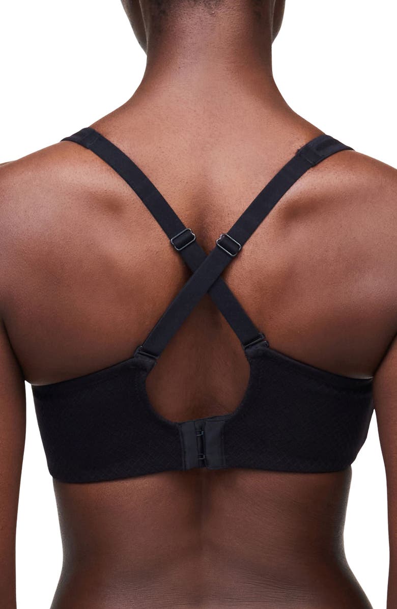 Chantelle Lingerie Everyday High Support Underwire Sports Bra, Alternate, color, Black/ Grey-11