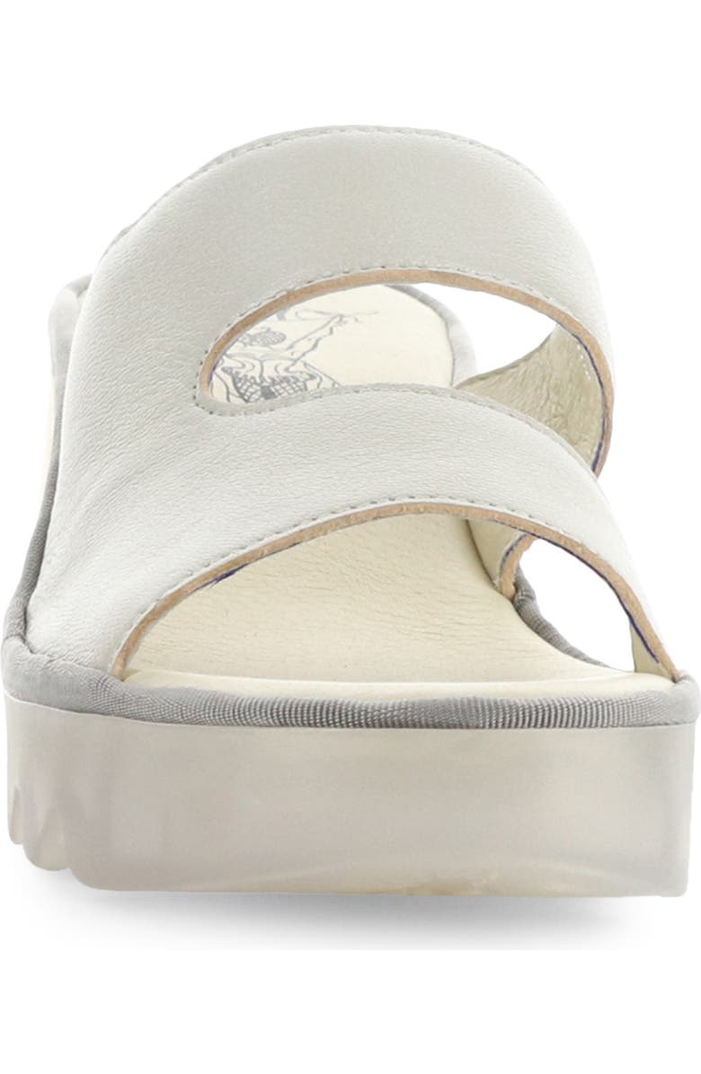 Fly London Tech Platform Sandal, Alternate, color, Silver Borgogna