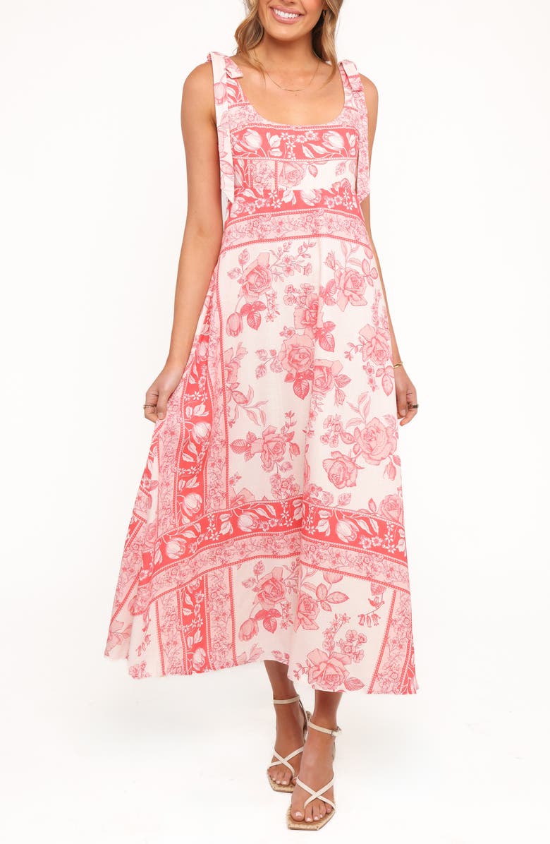 Petal & Pup Valara Tie Shoulder Maxi Sundress, Main, color,
