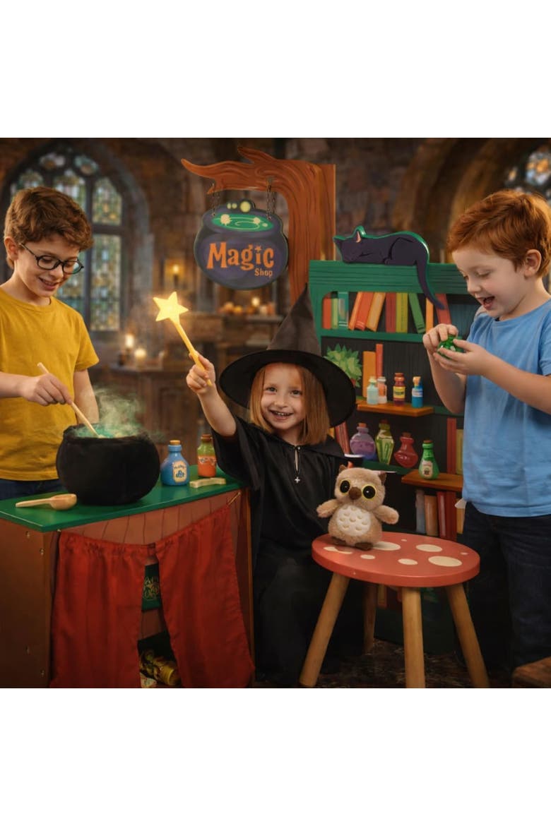 Little Wizarding Potion Shop Wooden Playset, Magic World Activity Center, Alternate, color, None