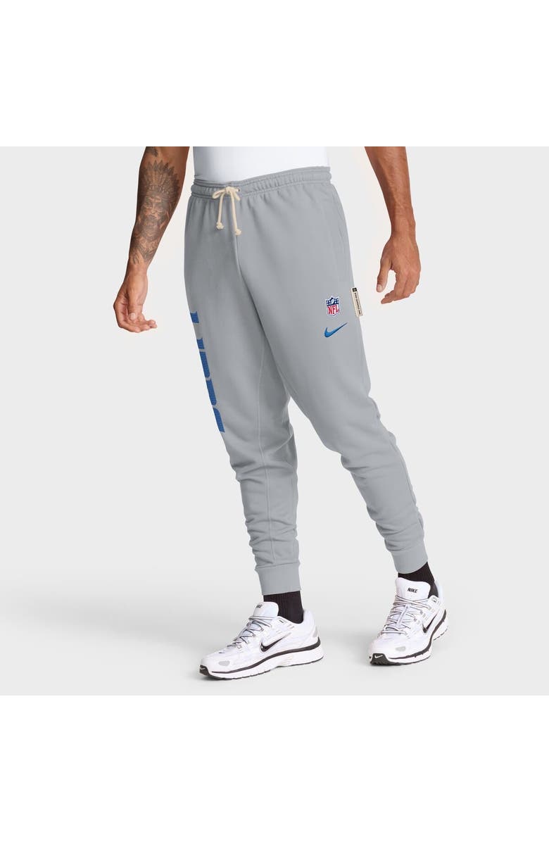 Nike Men's Nike Gray Detroit Lions Sideline Ground Game Performance Taper Pants, Alternate, color, Gray