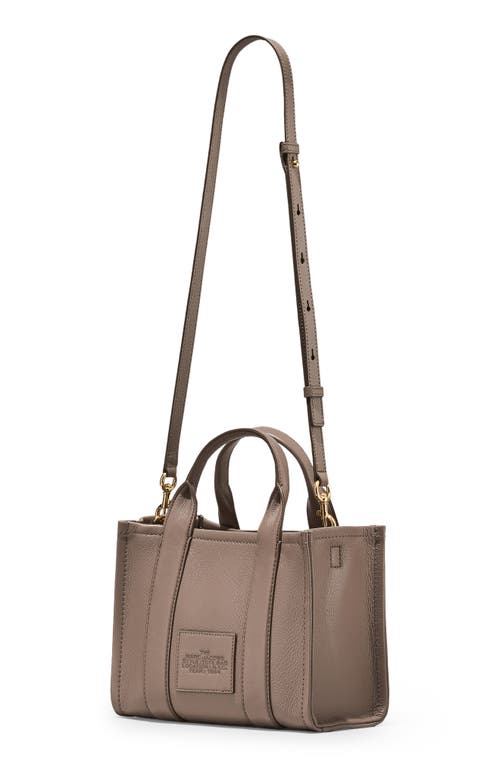 Marc Jacobs The Leather Medium Tote Bag In Gray