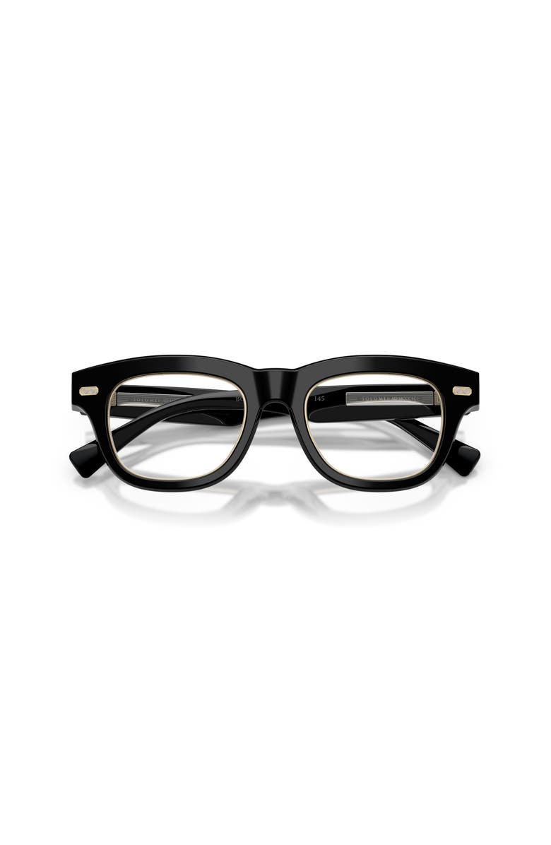 Brunello Cucinelli 48mm Square optical glasses, Alternate, color, Black