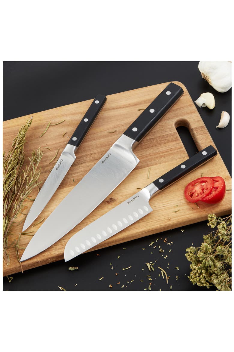 Dina Genie 3-Piece Knife Set, Alternate, color, BLACK/ SILVER