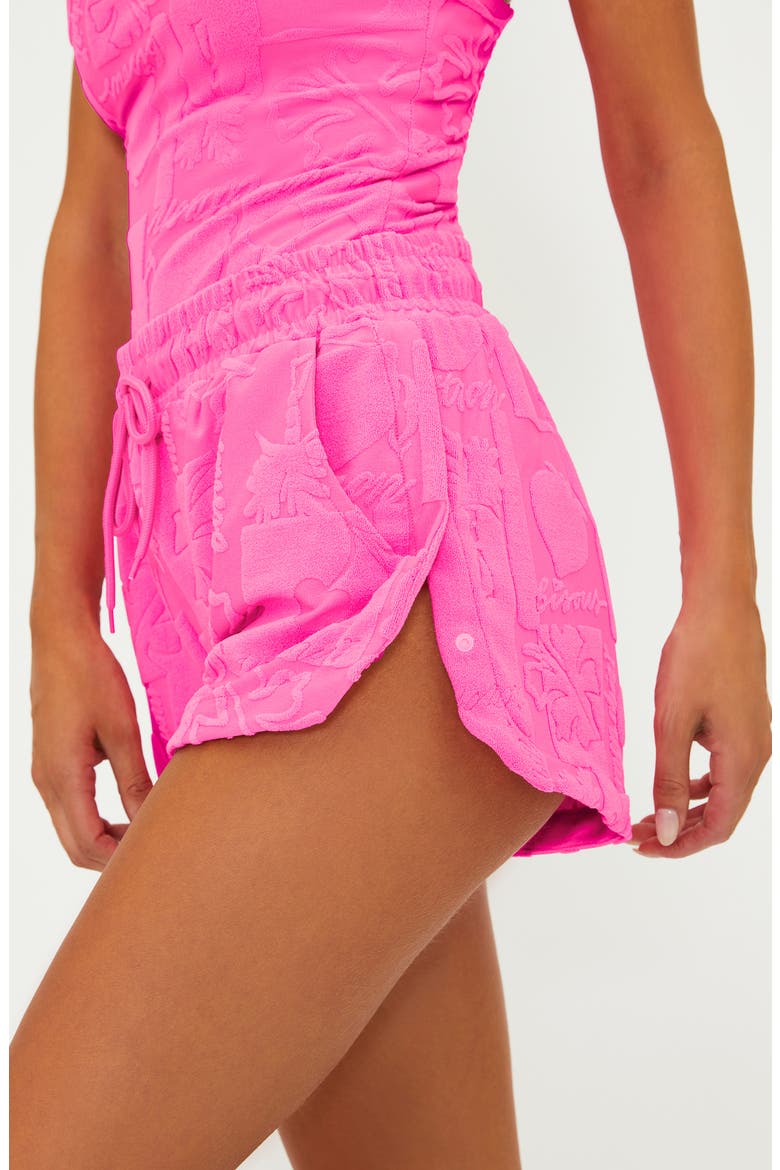 Kiara Cover-Up Shorts, Alternate, color, STRAWBERRY
