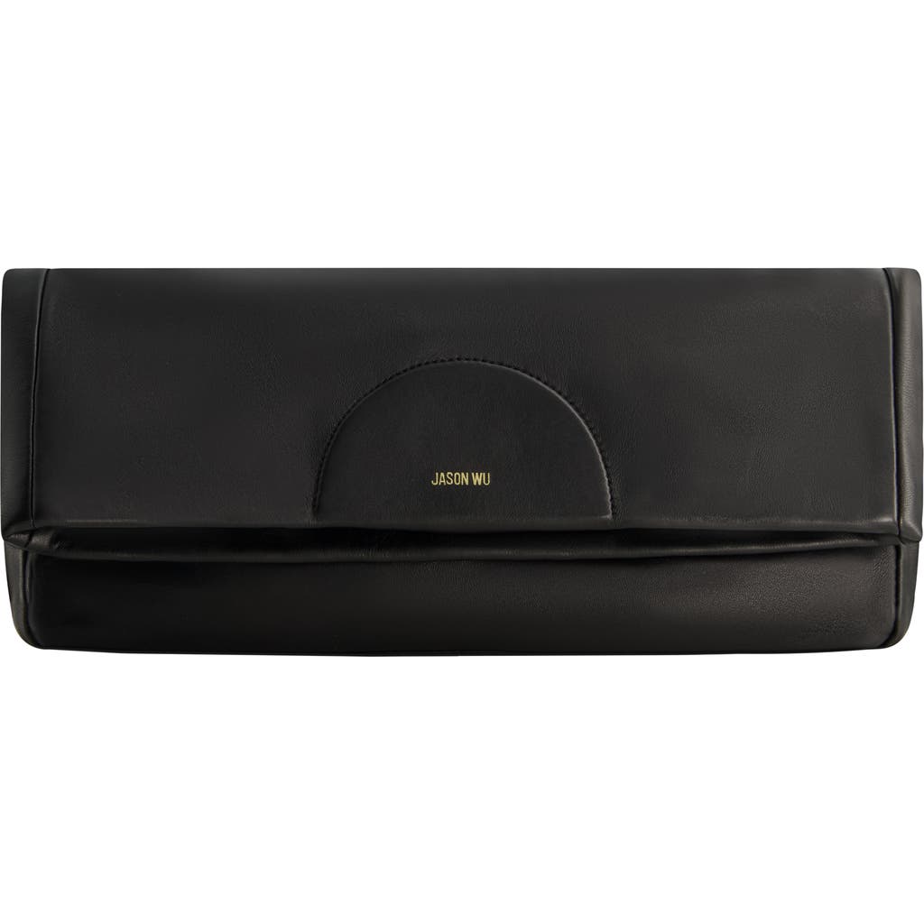 JASON WU Elegant Fold-Over Clutch in Black  product