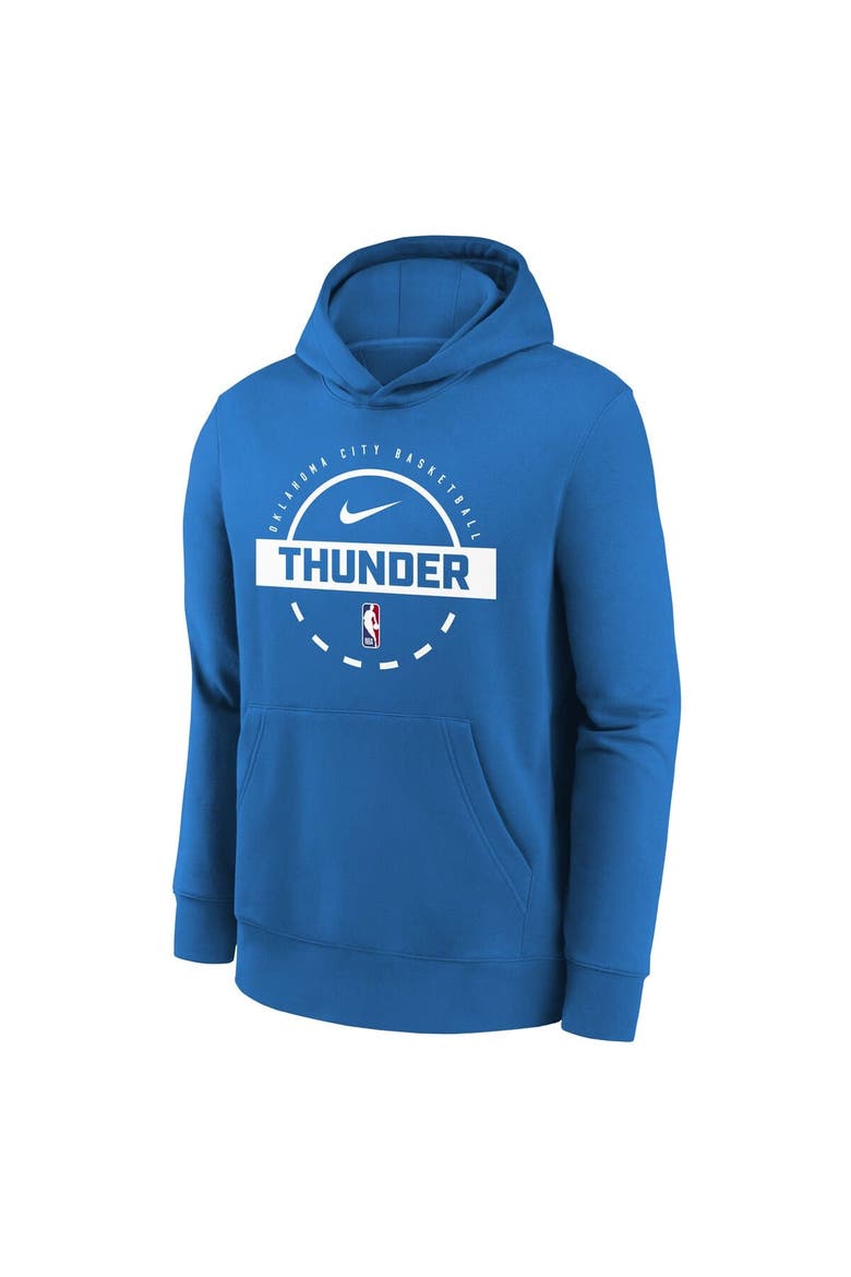 Youth Nike Blue Oklahoma City Thunder 2025/26 Club Fleece Practice Hoodie, Alternate, color, Blue