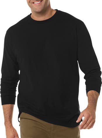 Harbor Bay by DXL Big Tall Moisture Wicking Long Sleeve T Shirt Nordstrom