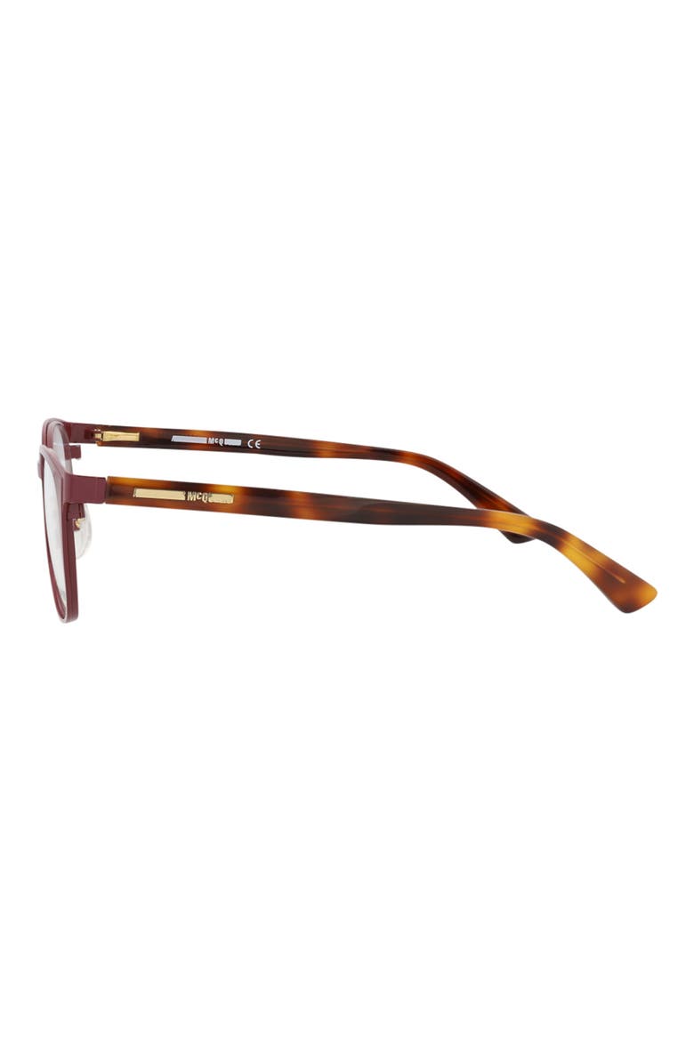 48mm Square Optical Glasses, Alternate, color, BURGUNDY AVANA TRANSPARENT