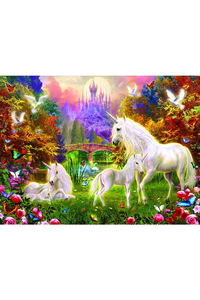 Castle Unicorns 1000 piece Jigsaw Puzzle for Adults, Alternate, color, Multicolor