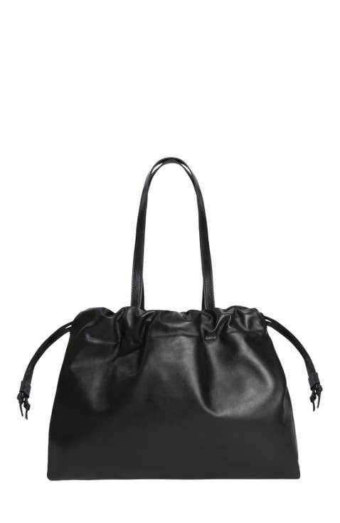 Asisi Large Leather Carryall Tote