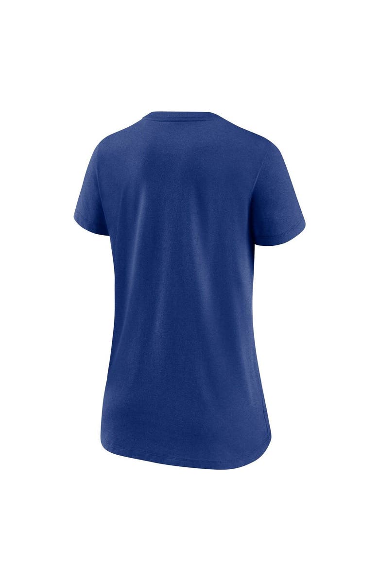 Nike Women's Los Angeles Dodgers Royal Nike K-Bye Tri-Blend V-Neck T-Shirt, Alternate, color, 