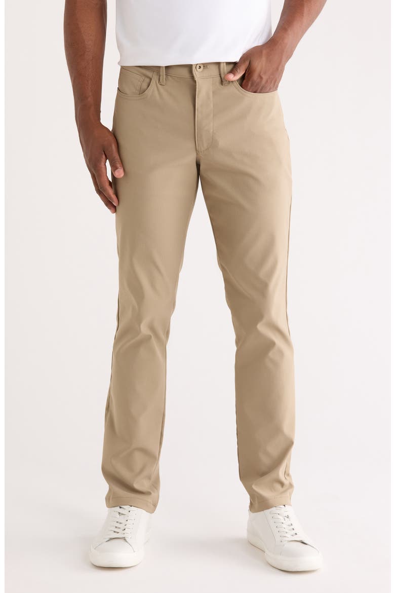 Hi-Stretch Tech 5-Pocket Slim Pants, Main, color, GREIGE