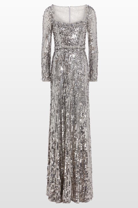 Kestra sequin-embellished maxi dress