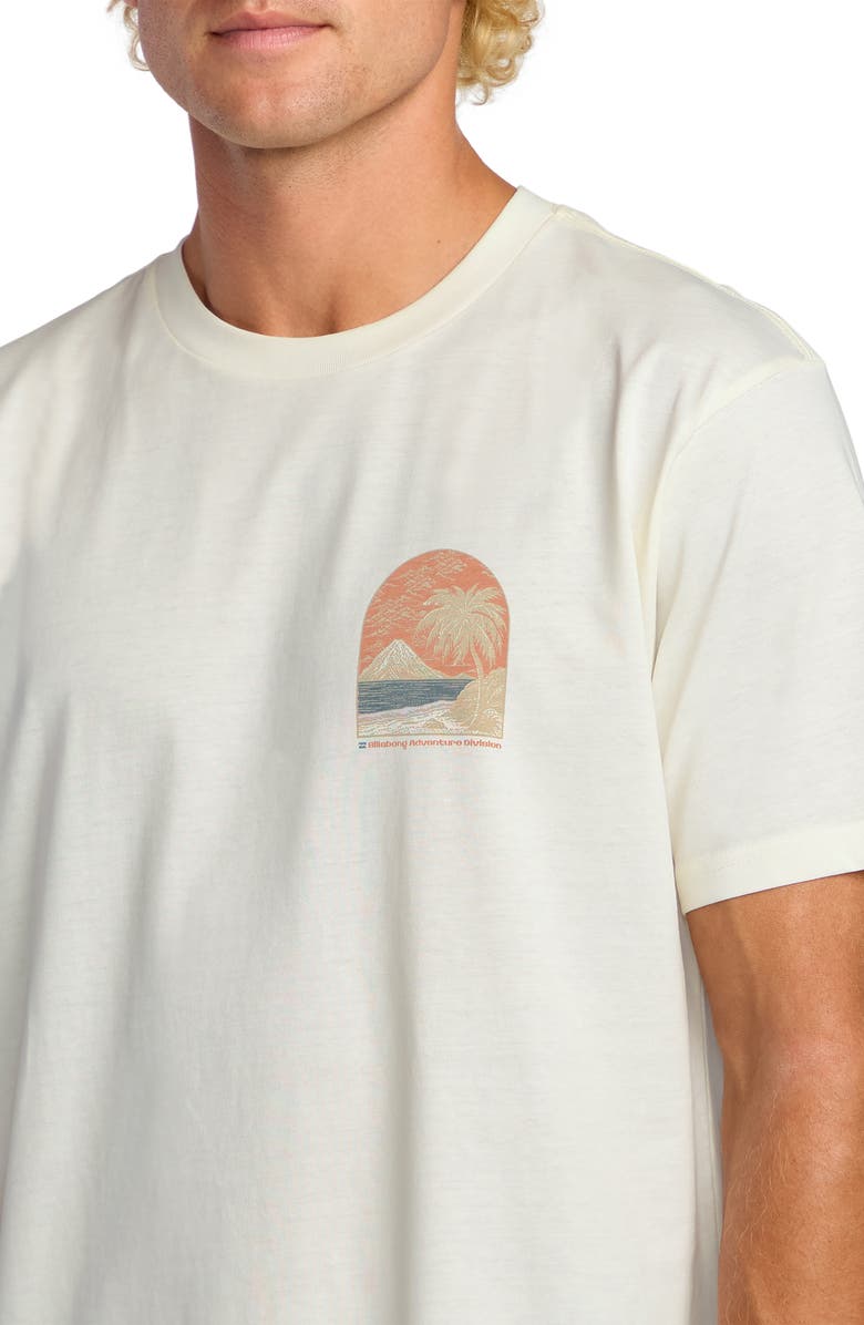 Billabong Coastal Range Adventure Division Cotton Graphic T-Shirt, Alternate, color, Off White