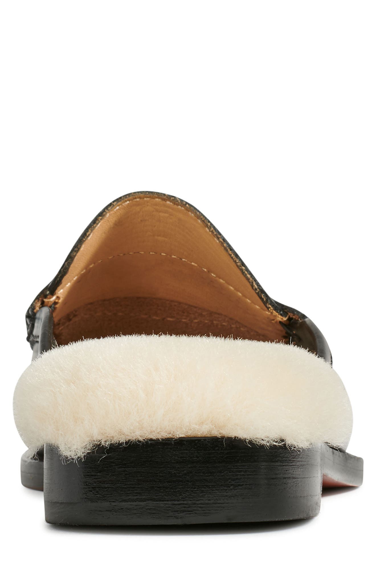 G.H.BASS G.H. Bass and Co. Wynn Genuine Shearling Lined Loafer Mule, Alternate, color, 