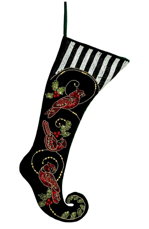 Cardinal Scene Stocking