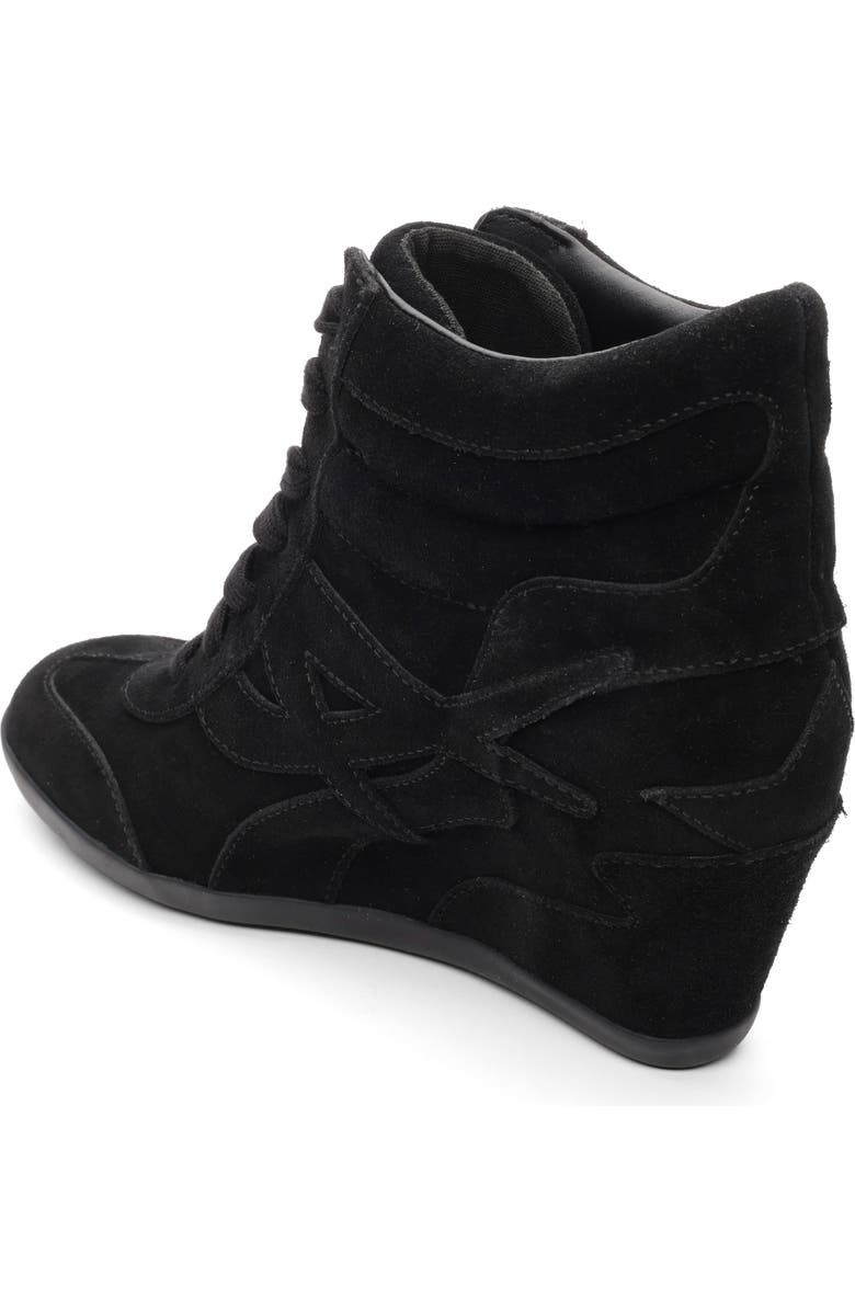 Ash Boradia Wedge Sneaker, Alternate, color, Black