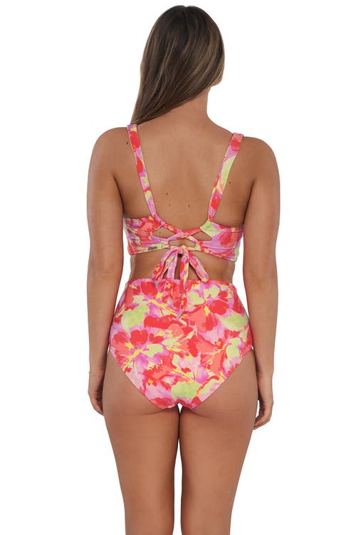 Sunsets Capri High Waist Bikini Swim Bottoms In Butterfly Beach