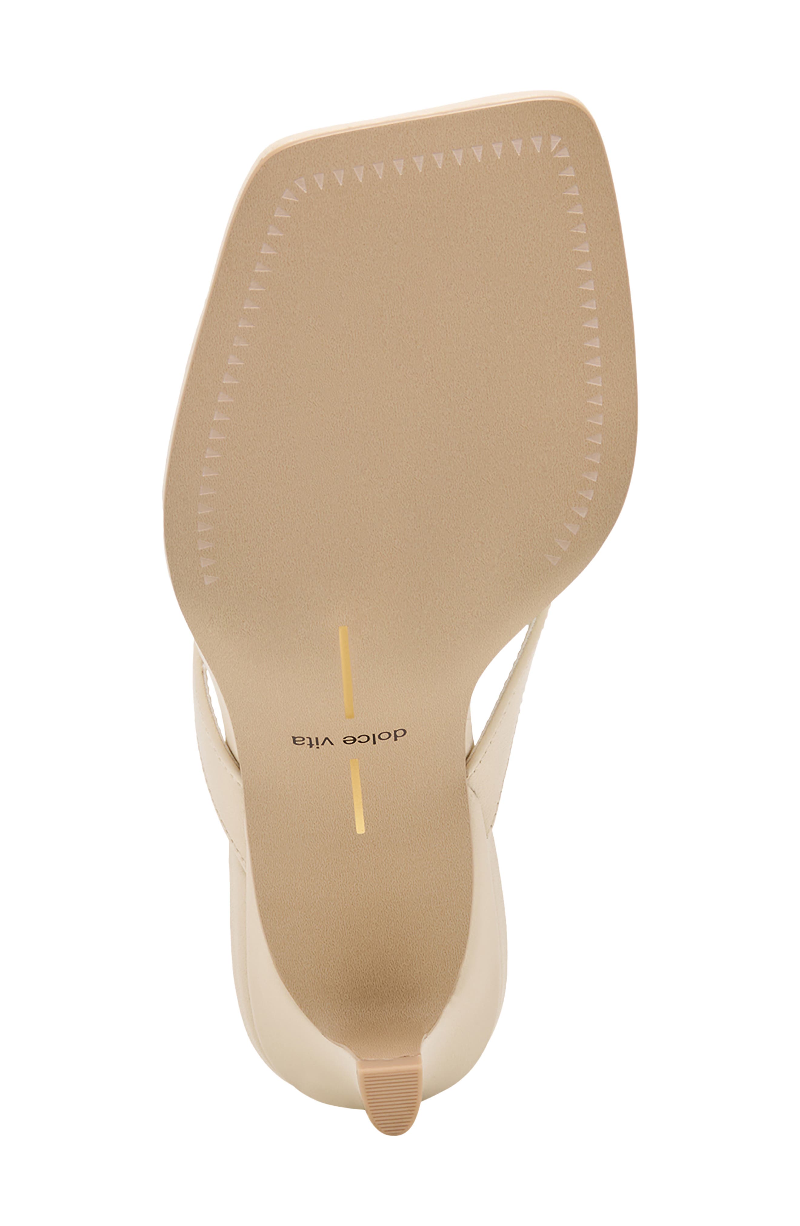 Dolce Vita Ramia Kitten Heel Flip Flop, Alternate, color, Bone Leather