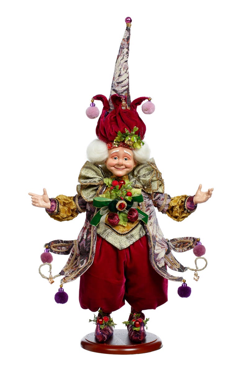 Mark Roberts Elf de Tapisserie, Main, color, Burgundy