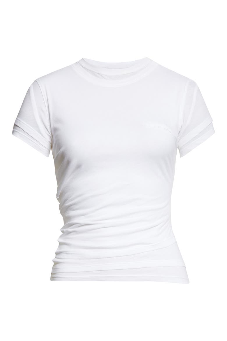 Layered T-Shirt, Alternate, color, WHITE